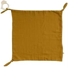 Fugle sutteklud med bidering - Müsli - 35x35 cm - Yellow - By green Cotton