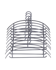 Bøjler til tøj - 10 stk pr. pakke - Grå plastikbøjler - Billige og praktiske tøjbøjler