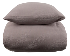 Sengetøj bæk og bølge dobbeltdyne 200x200 cm - Gråt sengesæt i krepp - By Night sengetøj