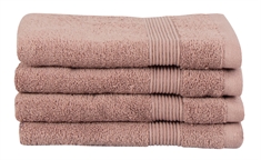 Økologisk gæstehåndklæde - 40x60 cm - 100% GOTS-certificeret bomuld - Støvet rosa gæstehåndklæde fra Premium By Borg