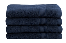 Økologisk badehåndklæde - 70x140 cm - 100% GOTS-certificeret bomuld - Blåt badehåndklæde fra Premium By Borg