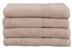 Økologisk badehåndklæde - 70x140 cm - 100% GOTS-certificeret bomuld - Sandfarvet badehåndklæde fra Premium By Borg