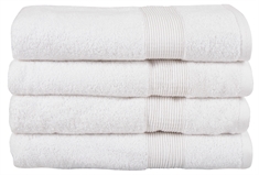 Økologisk badehåndklæde - 70x140 cm - 100% GOTS-certificeret bomuld - Hvidt badehåndklæde fra Premium By Borg