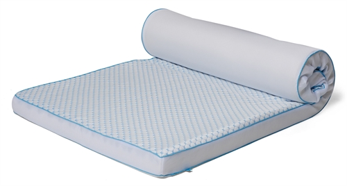 Kølende topmadras - 80x200 cm - 7 zoner - Luksus memoryskum topmadras 8 cm høj  - SLEEP TECH By Borg